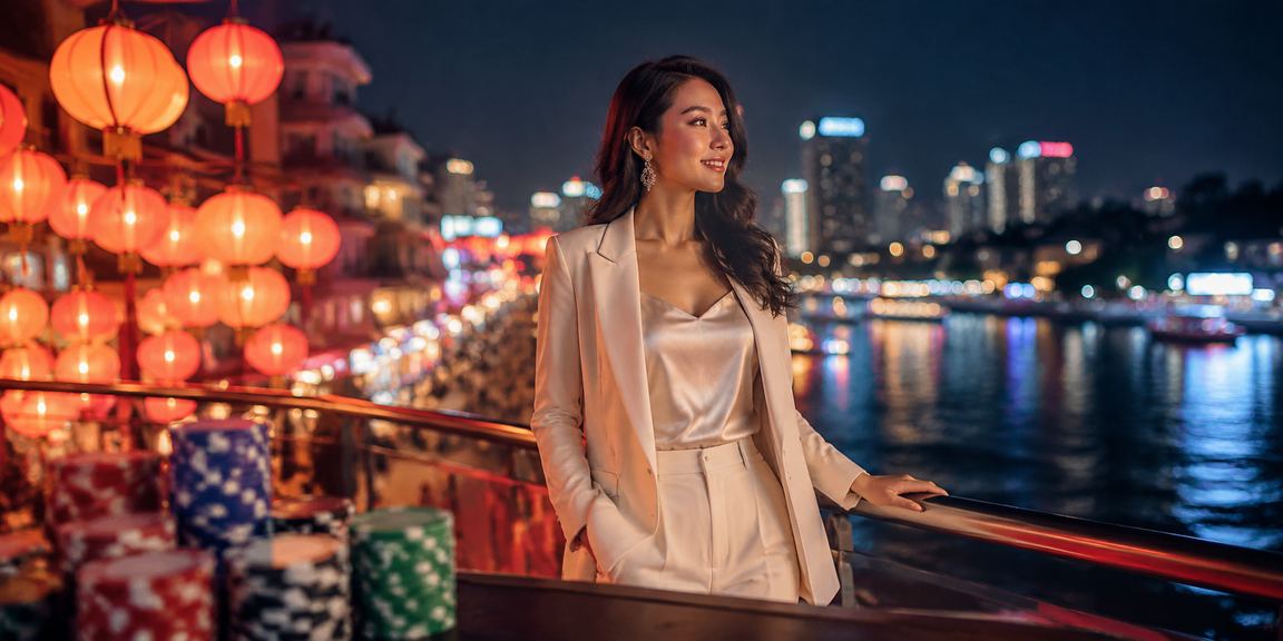 Đèn lồng Hà Nội về đêm gợi nhớ không khí giải trí casino sôi động