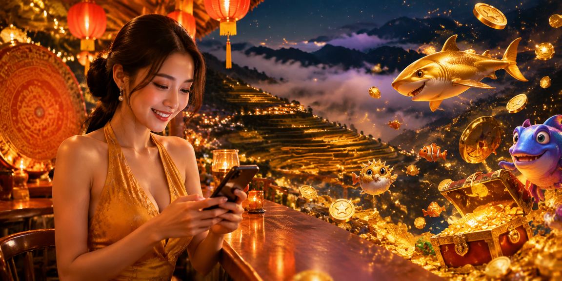 Du khách tại chợ đêm Sapa đặt cược casino qua điện thoại di động trong đêm lạnh